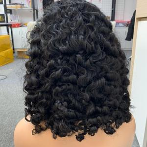 TOP Cheveux Bruts Sans Colle Full Hd Lace Frontal Perruque Birmane Bouclée Cheveux Vietnamiens HD Fermeture Perruque Cuticules Alignées Perruques de Cheveux Humains - Product Image 2