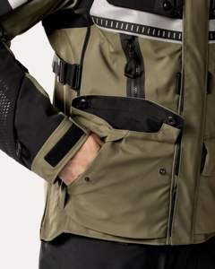 เสื้อแจ็กเก็ตมอเตอร์ไซค์สำหรับงานหนักพร้อมแผ่นรอง CE เพื่อความปลอดภัย - Product Image 4