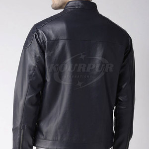 Chaqueta de invierno para hombre de mejor diseño, cuello levantado personalizado, piel de vaca a la moda de alta calidad, novedad - Product Image 5