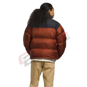 Veste bouffante à manches longues pour hommes de haute qualité Veste d'hiver à col montant imprimée avec logo personnalisé vente en gros de style rue - Product Image 3