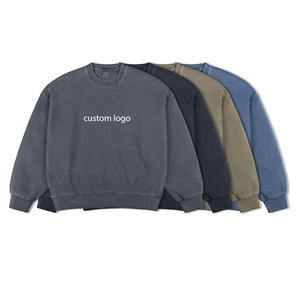 เสื้อสเวตเชิ้ตผู้ชายผ้าฝ้าย 100% คุณภาพสูง พิมพ์โลโก้แบบนูน สำหรับฤดูใบไม้ผลิ ขายส่งพร้อมโลโก้ตามสั่ง - Product Image 6