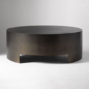 Table basse moderne, élégante et minimaliste de luxe en bois plaqué marron personnalisé pour la maison ou l'hôtel meubles de salon pour appartement - Product Image 1