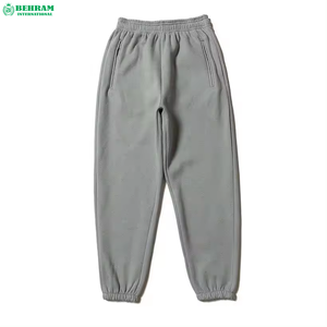 Pantalon de jogging surdimensionné en coton, coupe droite, jambe large, en molleton bouclette, avec logo personnalisé, style streetwear, dernier design - Product Image 4