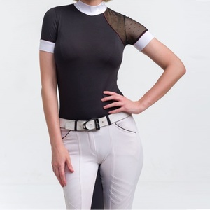 Camisa de Equitación de Manga Larga para Mujer al por Mayor, Pantalones Jodhpur, Transpirable, Poliéster/Algodón, Color y Logotipo Personalizables - Product Image 6