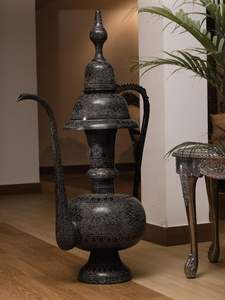 Antique Finish Brass Surahi Traditional Decor Piece - Product Image 2