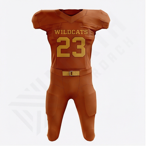 Uniforme de football américain de dernière génération, nouveau style, uniforme de football américain pour jeunes, prix de gros, équipement d'entraînement athlétique performant - Product Image 1