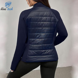 Chaqueta Acolchada Impermeable de Secado Rápido para Mujer, Estilo Nuevo, Tejida, Aislante, Cortavientos, para Invierno, Diseño Personalizado con Logotipo OEM - Product Image 3