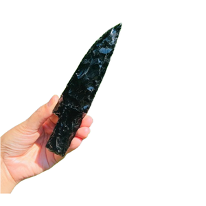 Cuchillo de cristal de obsidiana negra atado a mano de la mejor calidad, piedra preciosa Athame, daga curativa, cuchillos de piedra de cuarzo, regalo Wiccan para la venta - Product Image 6