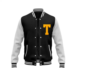 Veste d'hiver unisexe pour homme, style college, boutonnée, veste bomber, veste de baseball personnalisée, veste varsity. - Product Image 5