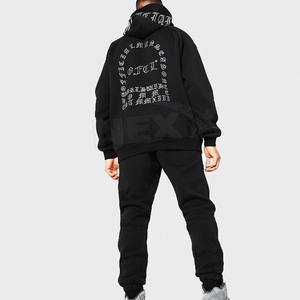 2024 dernière conception strass survêtement tenue décontracté vêtements d'hiver strass survêtement pour hommes - Product Image 2