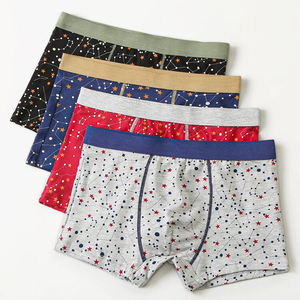 Nueva Llegada, Calzoncillos Boxer de Alta Calidad para Hombre, Transpirables, con Logotipo Personalizado en la Cintura, de Algodón, Sólidos - Product Image 1