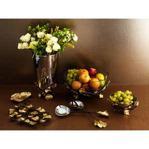 Cuenco de aluminio con forma de concha, elegante cuenco central de diseñador con acabado de Metal para mesa de comedor, decoración del hogar, aperitivos de frutas secas - Product Image 6