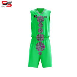 Ensemble d'uniformes de basketball imprimés pour adultes, qualité supérieure, 100 % polyester, séchage rapide, respirant, été, service OEM, option grandes tailles - Product Image 4