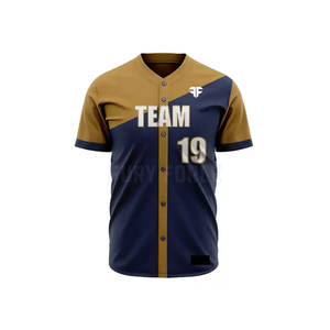 Uniforme de baseball en polyester de bonne qualité, vêtements de sport, vente en gros - Product Image 4