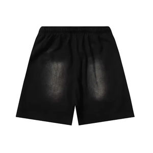 Best Selling New Vintage Faded Distressed Acid Wash Drawstring <b>Shorts</b> Puff Printing Custom 5 Inch Inseam Elastic Waist <b>Pockets</b> - Product Image 3