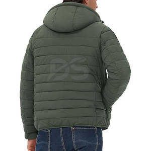 แจ็คเก็ตพัฟเฟอร์มีฮู้ดน้ำหนักเบาคุณภาพสูงสำหรับผู้ชายรุ่นใหม่ล่าสุด พร้อมโลโก้ด้านหน้า ระบายอากาศได้ดี เป็นมิตรกับสิ่งแวดล้อม MOQ ต่ำ - Product Image 2