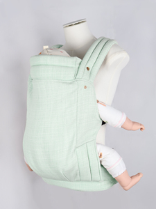 <span class=keywords><strong>Porte</strong></span>-bébé ergonomique vert clair en coton et lin, écharpe de portage pour nourrisson, siège de hanche pour nouveau-né, vente en gros - Product Image 6