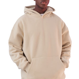Sweat à capuche décontracté en molleton de coton pour hommes de haute qualité ODM sweats brodés 100% coton avec motif uni - Product Image 1