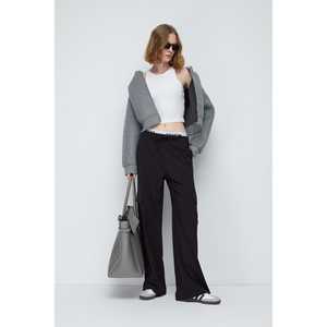 Pantalon taille haute coupe décontractée grande taille décontracté tactique 100% polyester avec poches cargo imperméable respirant femme vintage - Product Image 1