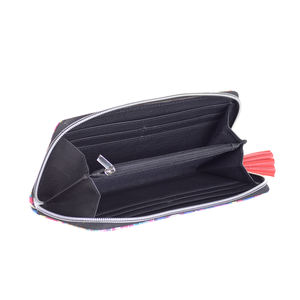 Bolso de Mano Largo de Lona con Estampado Ikat Personalizado de Moda 2026, Cartera con Cremallera, Monedero con Protección RFID para Monedas, Tarjetas, Efectivo y Móvil, Estilo Vintage para Mujeres y Chicas - Product Image 3