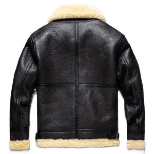 แจ็คเก็ตแฟชั่นคุณภาพสูงขายส่ง ดีไซน์ทันสมัยสำหรับผู้ชาย แจ็คเก็ตหนังแกะสีตามสั่ง ดีไซน์มีสไตล์ - Product Image 2