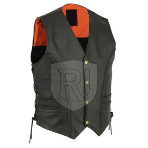 Chaleco de Cuero para Hombre de la Mejor Calidad, Transpirable, Informal, para Invierno, Hecho a Mano en Pakistán, Colores y Tallas Personalizables, ROMEO INDUSTRY - Product Image 3