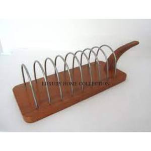 Supports à toast classiques en bois de style premium avec des détails exquis pour une table de petit-déjeuner luxueuse et élégante - Product Image 4