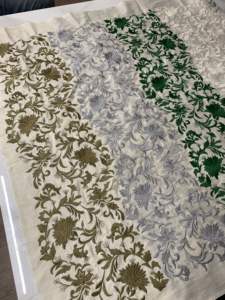 Fabricante y exportador de tela bordada de algodón al por mayor textil suave hecho a mano para vestidos decoración del hogar y costura - Product Image 3