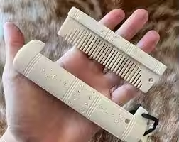 Peigne en os antique BURAQ HANDICRAT BH-1098, fait main, style animal naturel, durable, vente en gros pour cheveux – Le plus vendu - Product Image 2