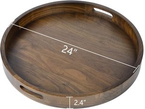 Handicraft Premium Quality Wood Made <b>Serving</b> Tray Latest Design Wooden Food <b>Serving</b> Platter for Sale by Indian Exporter - Product Image 6