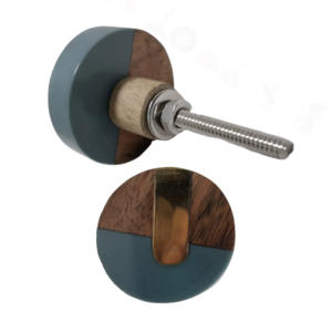 ลูกบิดตู้ทองเหลืองฮอร์นกระดูกไม้ทันสมัยมือจับงานฝีมือสำหรับห้องครัวห้องนอนตู้เสื้อผ้าลิ้นชักตู้เสื้อผ้าห้องน้ำ - Product Image 1