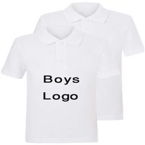 Approvisionnement direct en usine Polo pour garçons de haute qualité Style décontracté Logo personnalisé brodé respirant tricoté à manches courtes âge - Product Image 3