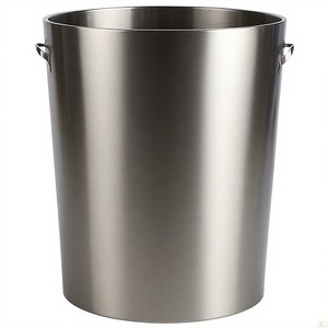 ImperialLine Poubelle en métal avec finition de style industriel ou cuisine maison restaurant salle de bain-pour la gestion des déchets de papier - Product Image 1