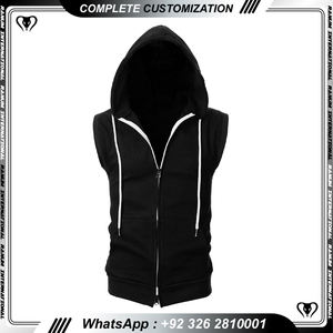 <b>Sleeveless</b> <b>Hoodie</b> <b>Sleeveless</b> Gym Hoodies Custom Logo Hoodies - Product Image 2