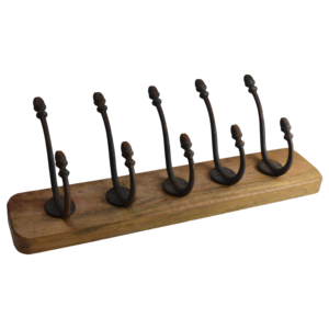 Neuf crochets brillant doré poli finition Design laiton métal salon entrée et outils Design crochets muraux - Product Image 5