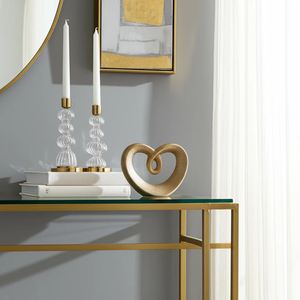 Adornos de estatuilla creativos y elegantes, escultura de aluminio abstracta hecha a mano, artesanía para Decoración de mesa del hogar - Product Image 5