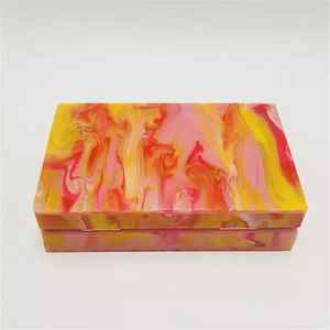 Sac à main en acrylique orange, pochette en résine, imitation perle, luxe, papillon, charme solide, pochette complète, design créatif pour femmes, mariage - Product Image 3