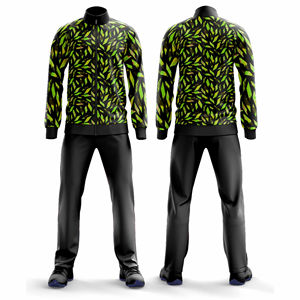 Ensemble de vêtements de sport personnalisé avec fermeture éclair intégrale, veste et pantalon pour femmes et hommes, vêtements d'équipe pour adultes, tenue d'entraînement imprimée unie - Product Image 6