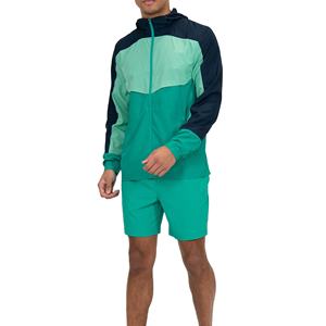 <b>Men</b> Winter Hooded Two Piece Custom Windbreaker Sports <b>Shorts</b> and <b>Zip</b>-Up Hoodie Tracksuit Sweat suit Nylon <b>Short</b> Set 2026 - Product Image 3