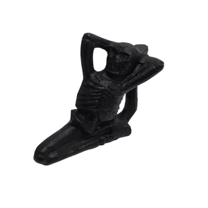 Estatua de Yoga de aluminio para Halloween, escultura de mesa decorativa antigua rústica, diseño moderno, hecho a mano personalizado - Product Image 6