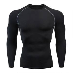 Camiseta Deportiva de Manga Larga de Secado Rápido para Hombre, con Logotipo Personalizado Bordado OEM, Precio de Fábrica en China y Bangladesh - Product Image 3