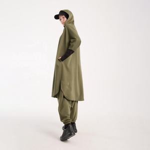 Survêtement de sport décontracté en molleton pour femmes musulmanes modestes, grande taille, 100% coton, vêtements de sport pour le jogging et l'entraînement - Product Image 1