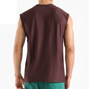 Vente en gros Débardeur Workout Débardeurs de gymnastique d'été pour hommes Débardeurs en coton uni Nouveaux débardeurs pour hommes Musculation Fitness Singlets Gymnases pour hommes - Product Image 3