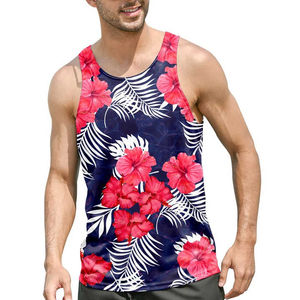 Débardeur de Sublimation pour hommes de qualité supérieure Poids léger Conception anti-rides entièrement personnalisable avec techniques de lavage de strass - Product Image 4