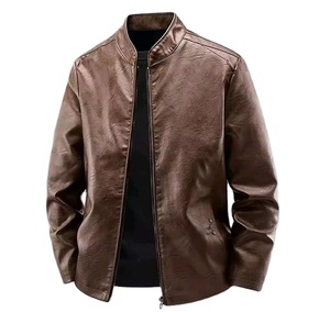 Veste en cuir trench-coat avec logo personnalisé, veste d'hiver pour homme, veste de mode en cuir véritable, cuir de vachette, nouvelle veste de moto unisexe - Product Image 2
