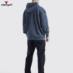 Meilleure vente Costumes deux pièces avec logo personnalisé Sweats à capuche de couleur unie Sweats à capuche pour hommes Fabriqué au Pakistan - Product Image 2