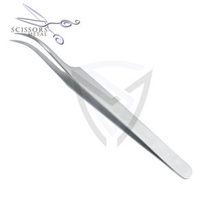 Pinzas para pestañas con punta de fibra con logotipo impreso, pinzas de extensión de pestañas con etiqueta privada personalizada de 45 75 90 grados - Product Image 6