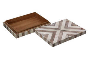 Boîte à bijoux en os blanc, aspect haut de gamme, article neuf, fabriqué à la main - Product Image 2