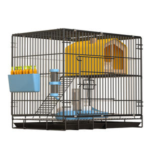 Grande <span class=keywords><strong>Cage</strong></span> Intérieure pour <span class=keywords><strong>Lapin</strong></span> et Cochon d'Inde <span class=keywords><strong>avec</strong></span> Fonction de Nettoyage Automatique des Déjections, Niche Pastorale pour Hamster Doré et Fournitures pour Oiseaux - Product Image 2