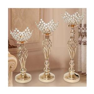 Juego de 2 Centros de Mesa de Latón Color Dorado, Diseño Clásico, Tamaño Personalizado, Centro de Mesa para Decoración de Bodas Especiales - Product Image 3